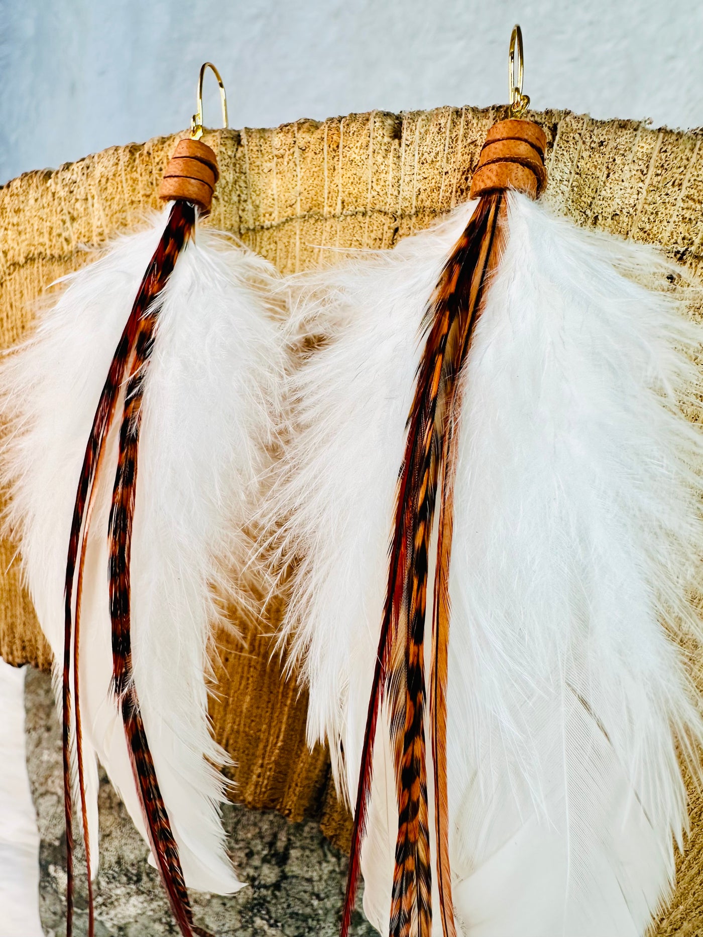 The Kezia – 8 inch Soft Blend Handmade Everyday Feather Earrings