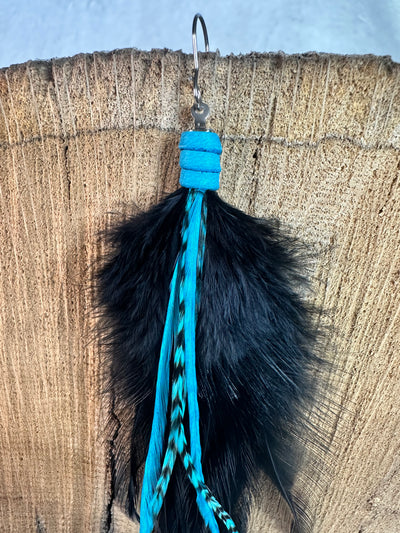The Amy – 8 inch Soft Blend Handmade Everyday Feather Earrings