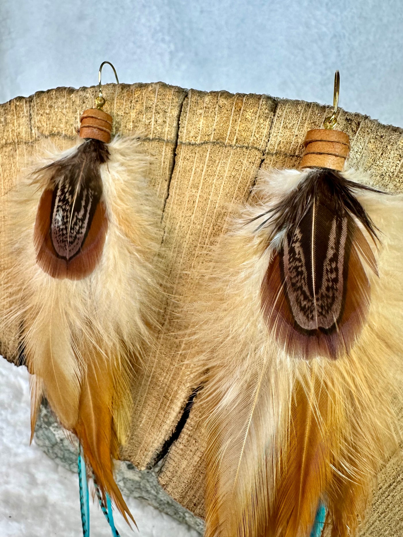 The Wyoming – 8 inch Soft Blend Handmade Everyday Feather Earrings
